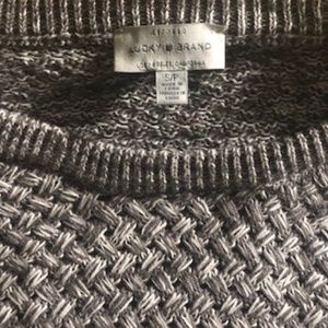 LUCKY BRAND Basket Weave Sweater